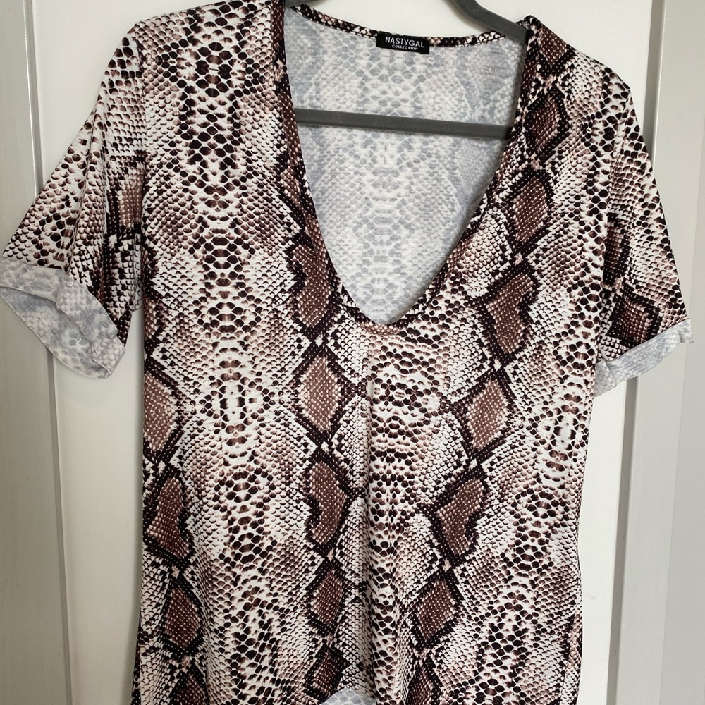 Nasty Gal Deep V Tee